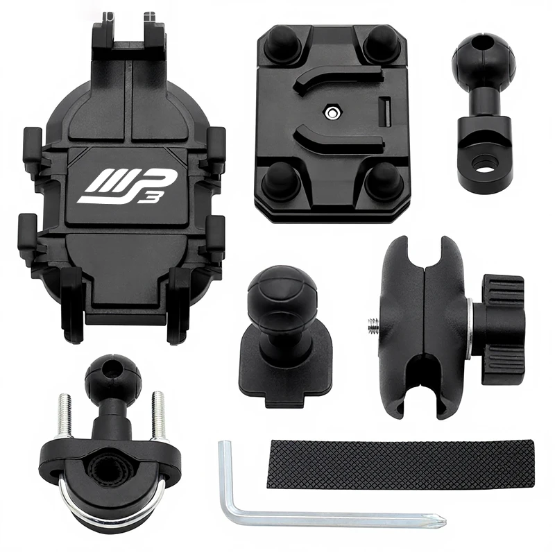 Soporte de motocicleta de navegación para teléfono móvil con ajuste giratorio mejorado para Piag gio MP3 Scooter MP3300 MP3500 HPE Sport