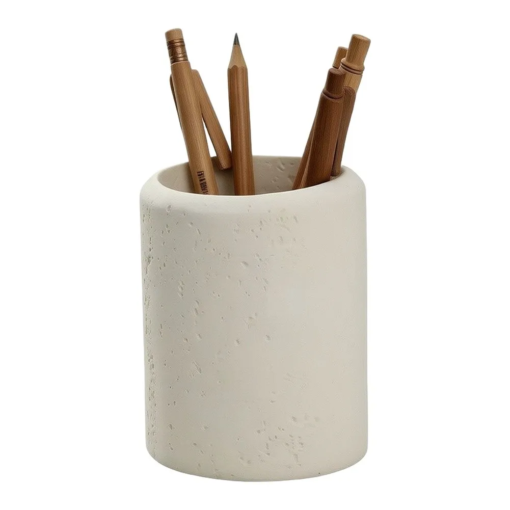 Travertine Writing Tool HolFor Der for Contemporary Interiors Combining Material Authenticity anFor D Clean Silhouette