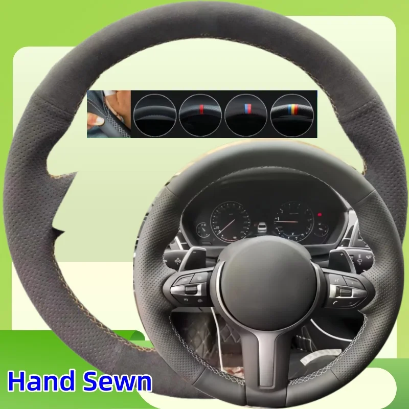 

Customize DIY Suede Steering Wheel Cover For BMW M Sport F06 F10 F15 F16 F20 F21 F25 F30 F32gt F80 F82 X1 X3 X5 Car Accessories