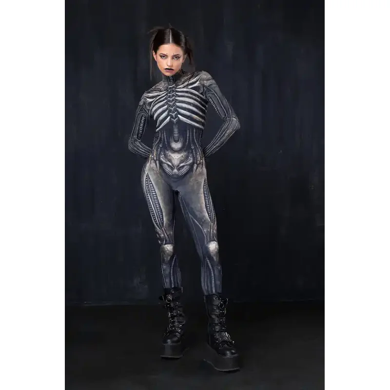 Combinaison mécanique CyberPunk Zentai pour hommes et femmes, barboteuses élastiques, combinaison de batterie 3D, cosplay Seton, modules d'Halloween