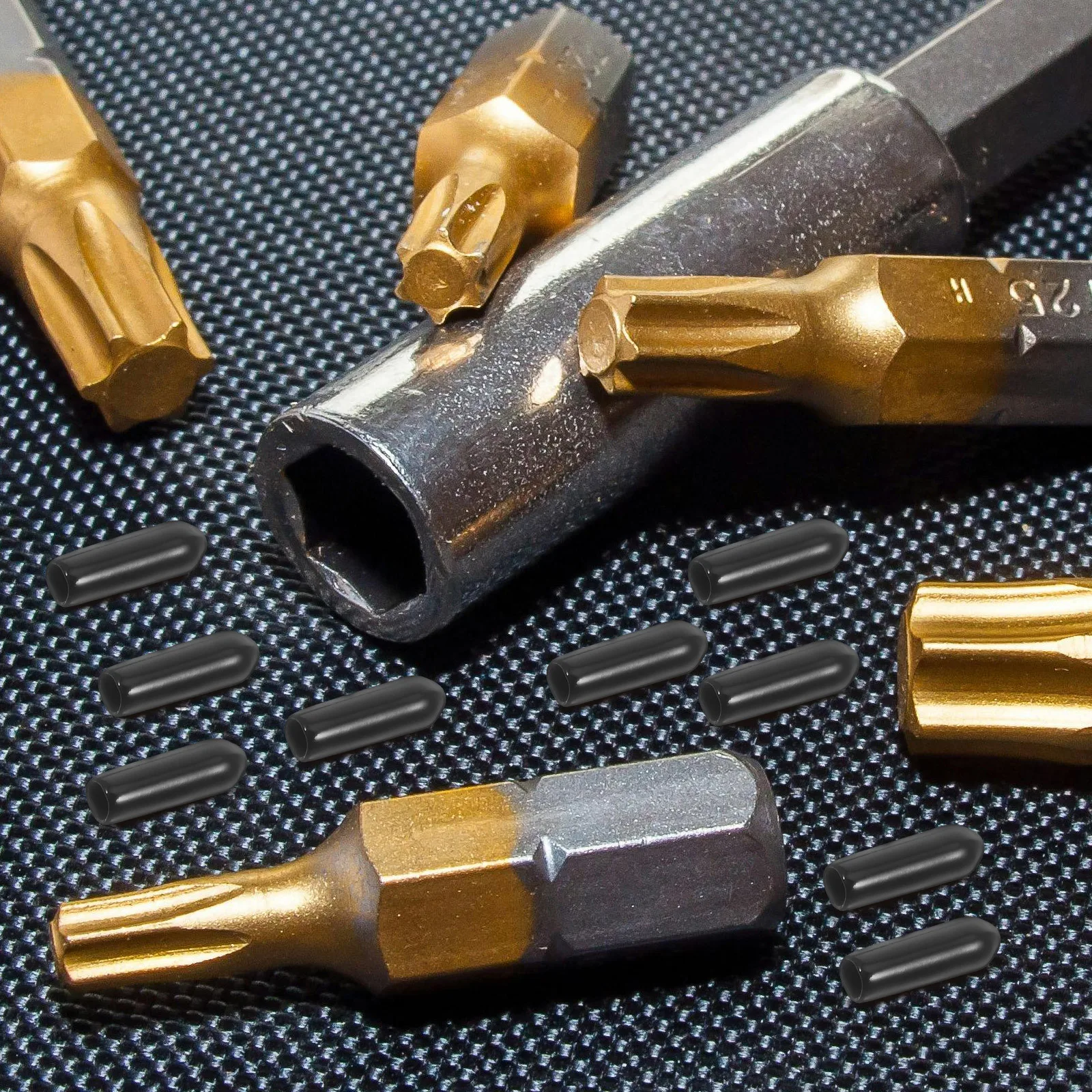 

250Pcs Black PVC Pegboard Hook End Caps 4mm Safety Covers Insulation Caps Protective Tips for Workshop Storage