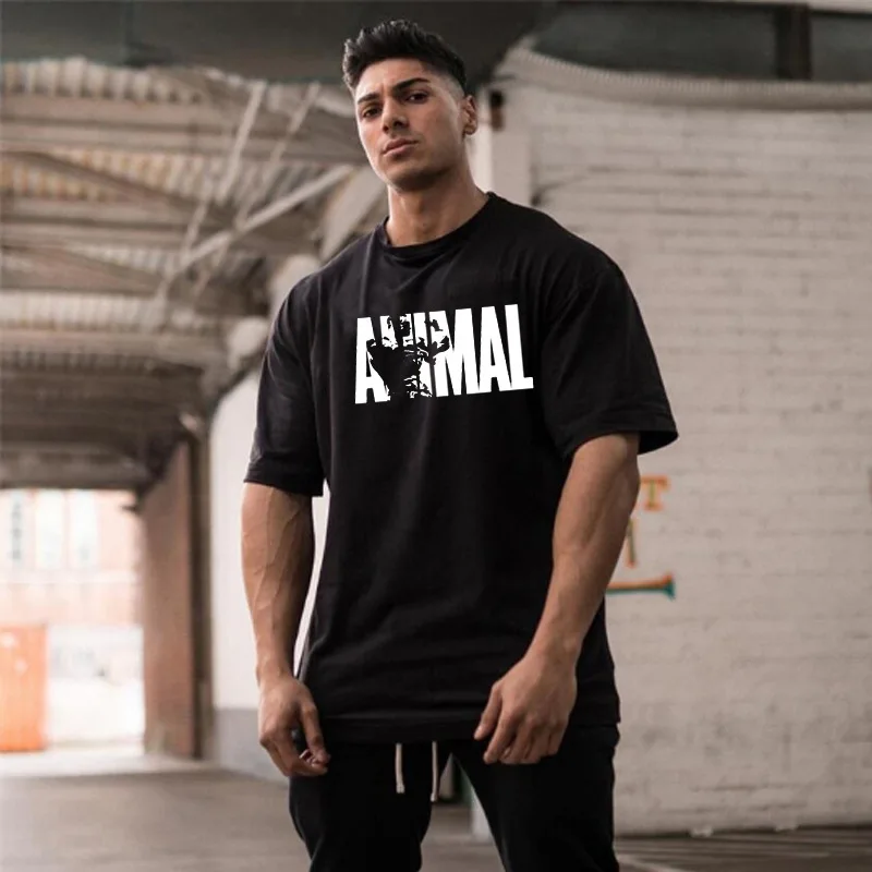 

American Sle Summer Training Sports round Ne Breathable Fitn T-irt Running Exercise Loose ort Sve Casual Wear