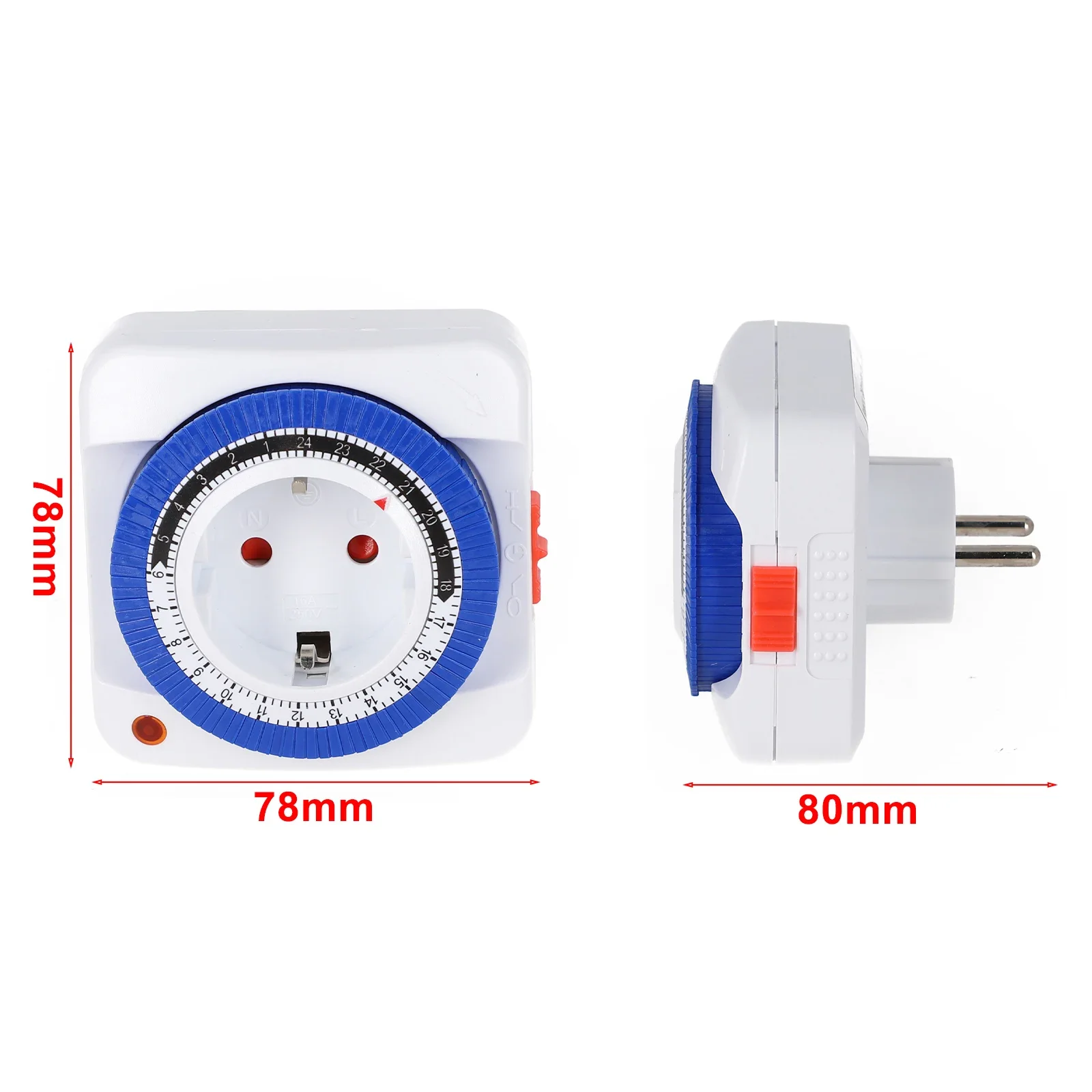 Efficient Energy Saving Timer Socket  Easy to use Mechanical Switch  Suitable for Various Appliances  EU Model