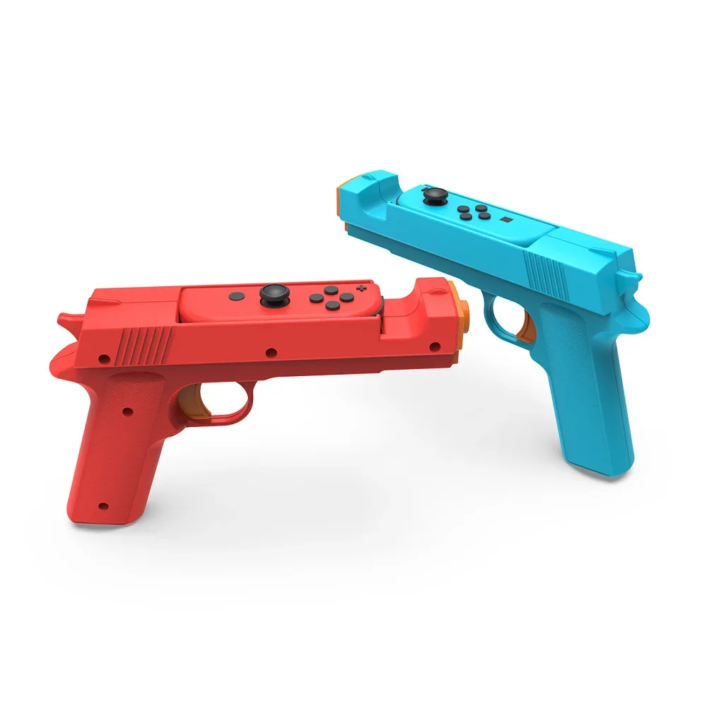 For Nintendo Switch Small Handle Shooting Game Gun Stock Grip Switch OLED Left and Right Controller Gun Stock Handle 2 Packs