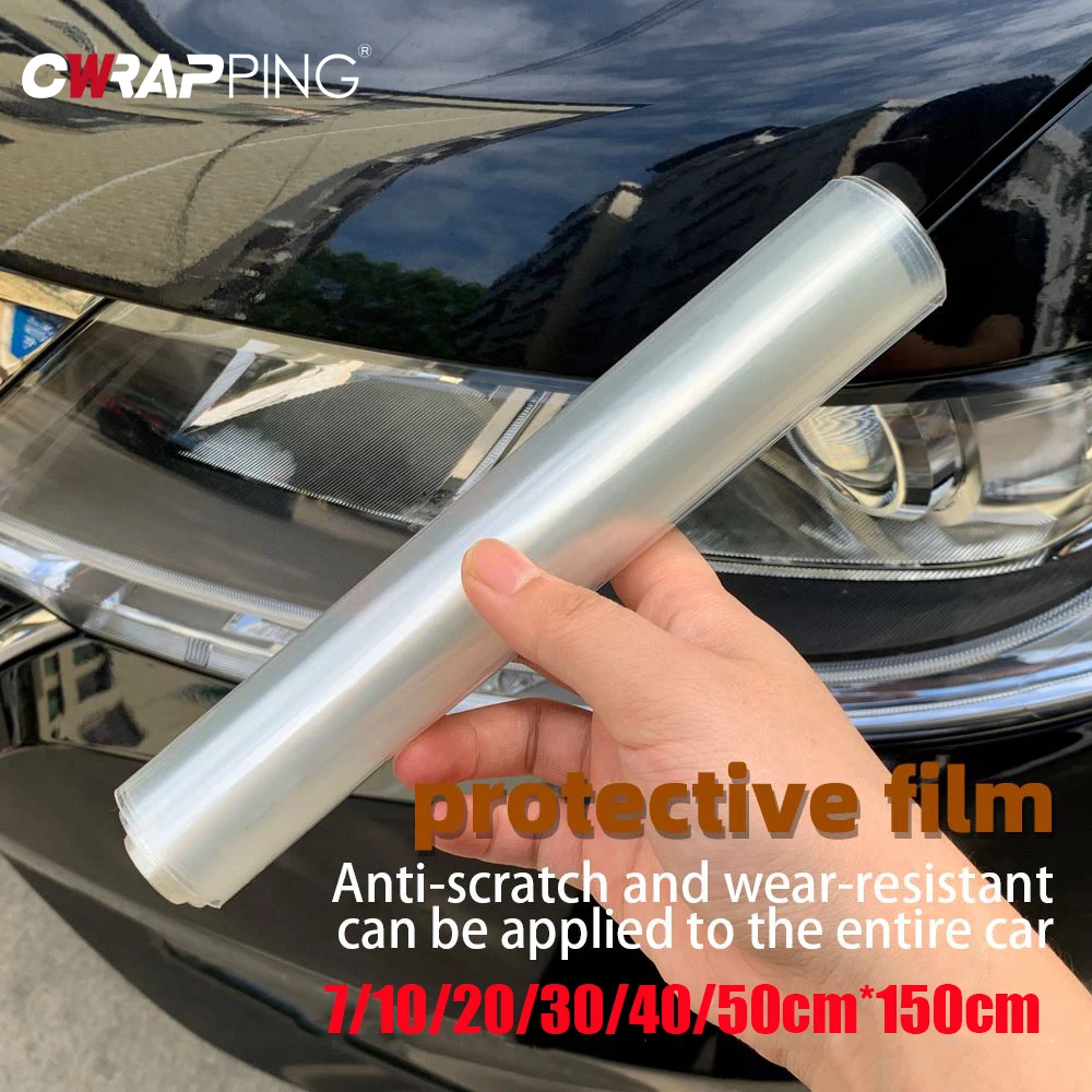 سيارة طبقة رقيقة واقية ذاتية اللصق الفينيل التفاف مقاومة للخدش الجلد DIY بها بنفسك ملصق مضاد للمياه الطلاء طبقة حماية اكسسوارات السيارات #1