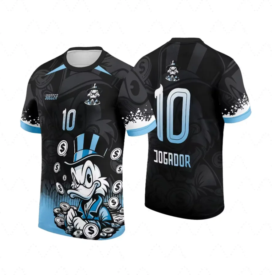 

Хит продаж: футболка с круглым вырезом и 3D-принтом Дональда Дака, креативная спортивная футболка для игр, фитнеса и активного отдыха, с коротким рукавом