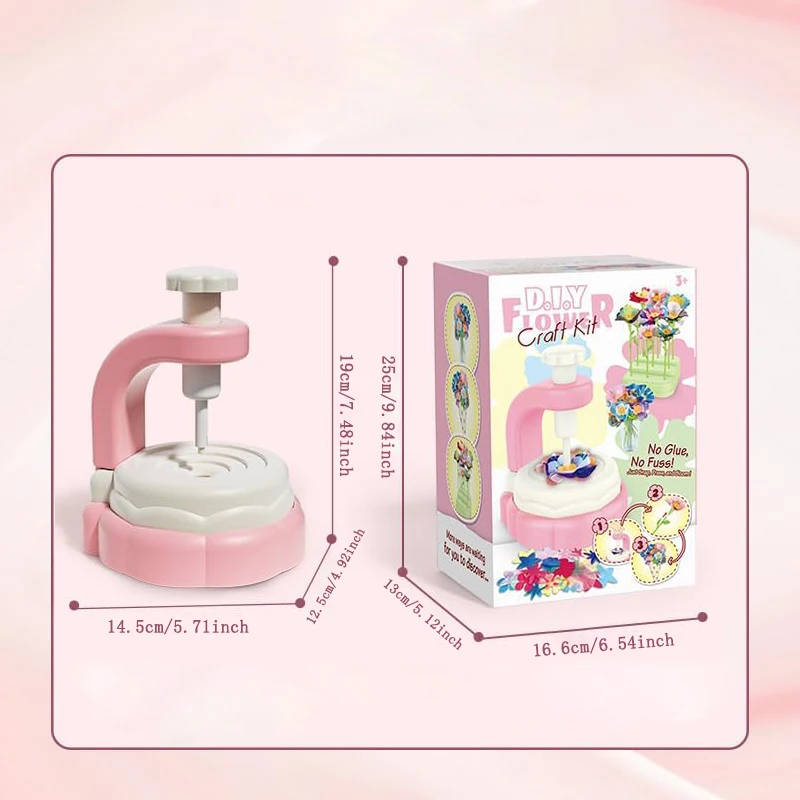 Mazzi di fiori in tessuto Giocattoli, kit artigianali artistici creativi fai-da-te Giocattoli per ragazze di 4 5 6 7 8 anni, arti e mestieri educativi Giocattolo per bambini Birt