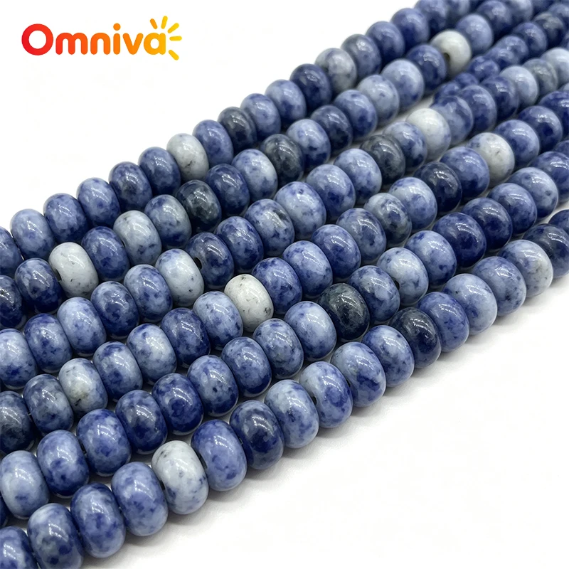 Wholesale Natural Faceted Blue Goldstone Round Loose Beads Healing Crystals for Jewelry DIY 4mm 6mm 8mm 10mm 12mm 15 Inch Strand