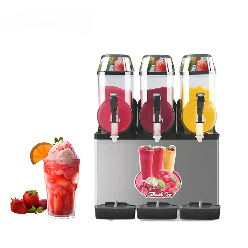 

Bestseller Maker Home Icee Machines Commercial 3 Tank Ice Slush Making Machine Snack Machines For Food Shop