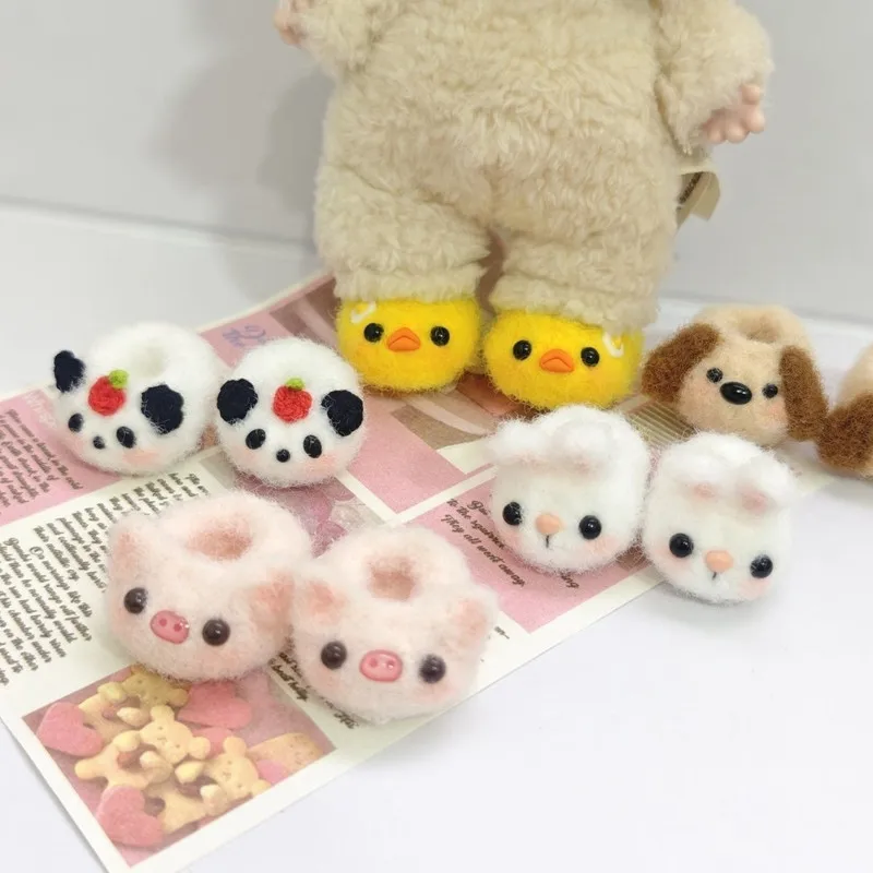 Gehaakte poppenschoenen Vervangingsschoenen voor Labubu Leuke cartoonkonijntje voor Labubu-serie 1/2/3