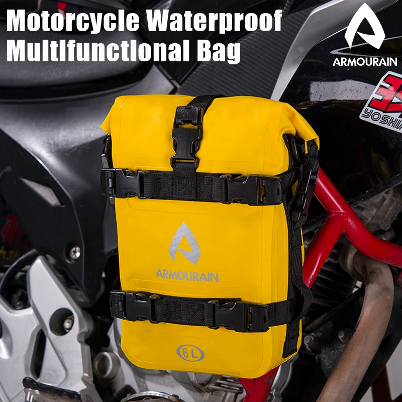 

Universal Waterproof Motorcycle Side Bag Guard Bar Bag Tail Bag Multifunctional Motorbike Travel Riding Tool Bag