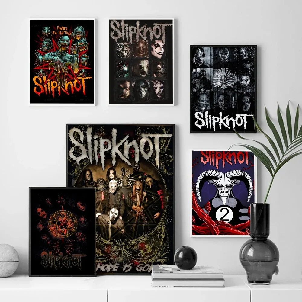 Cool B-Band S-Slipknot Poster Paper Print Home Living Room Bedroom Entrance Bar Cafe Art Painting Decoration