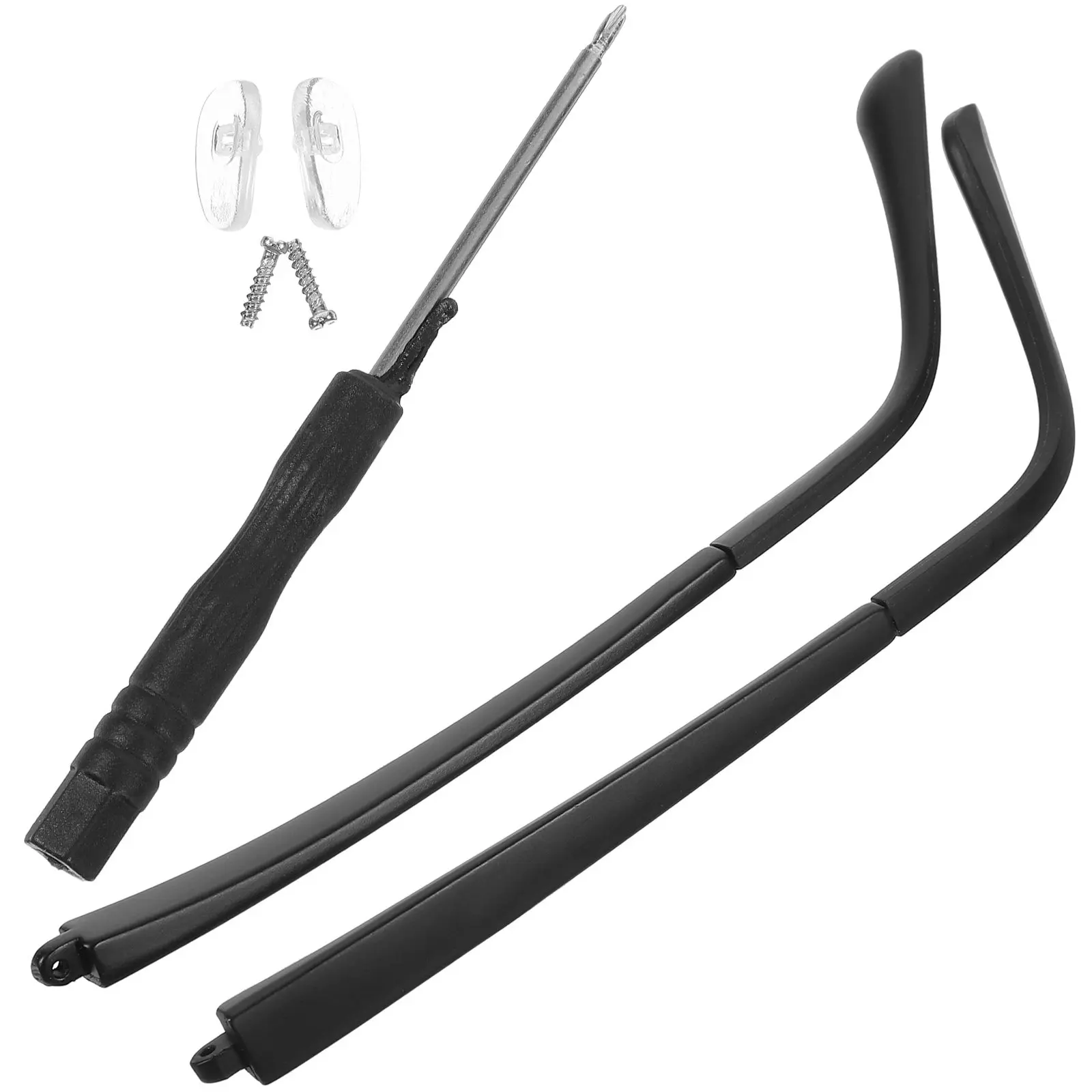 

1Set Replacement Eyeglasses Frame Temple Lightweight Non-Slip Design Comfortable for Daily Use Glasses Parts Glasses Repair Kit