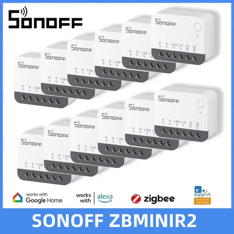 SONOFF ZBMINIR2 Extreme Zigbee Smart Switch Externer Schalter APP-Steuerung Lösen Sie den Relaismodus als Zigbee-Router erfordert Zigbee-Hub