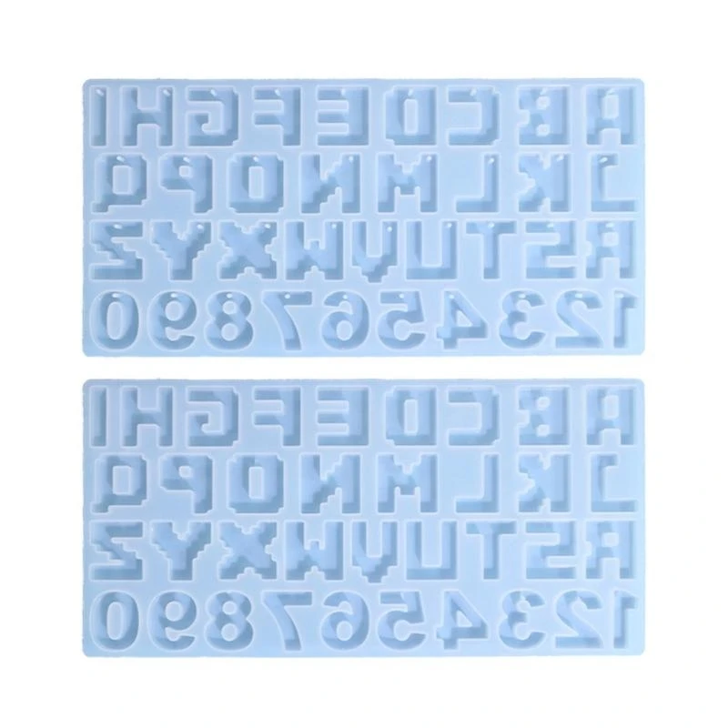 Alphabets Number Mold Crystal Epoxy Silicone Mold Keychain Multipurpose Mould
