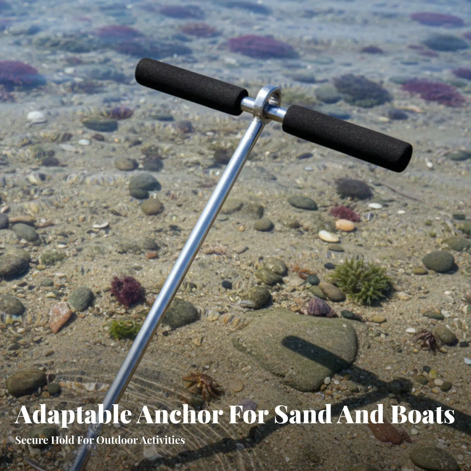 Reliable Mooring Sand Anchor Spiral Auger Boat Anchor 316 Stainless Steel for Kayak Watercraft Lake Use