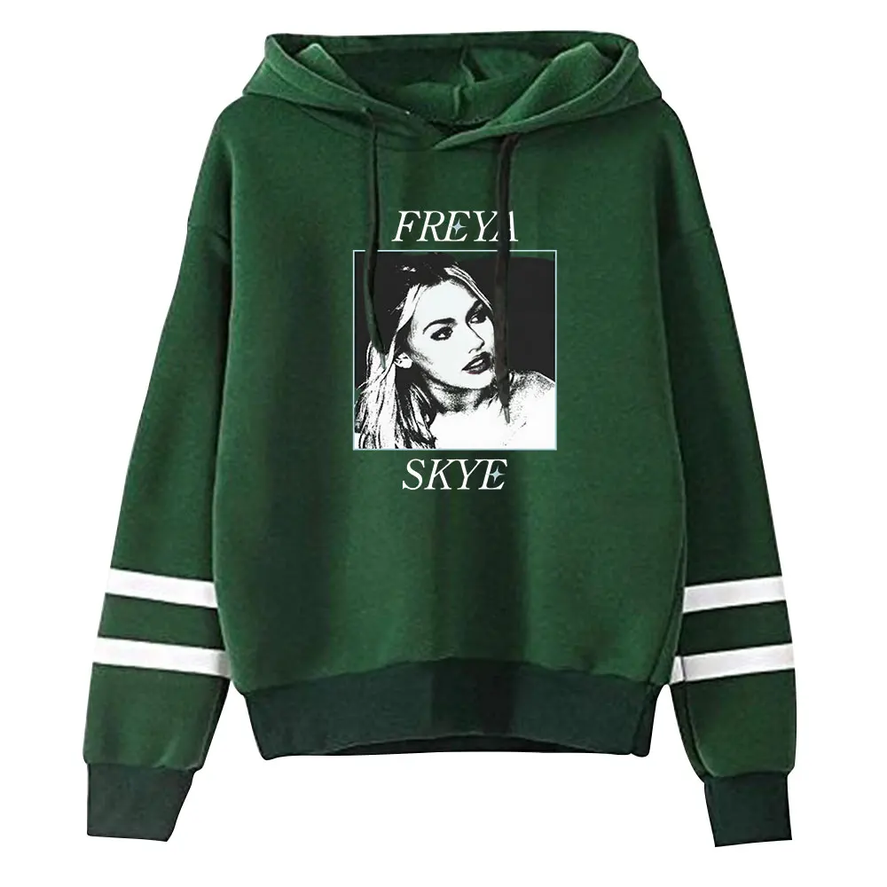 Freya Skye Merch Felpa con cappuccio vintage anni '90 Felpa con cappuccio alla moda Pullover Felpa sportiva Felpa streetwear