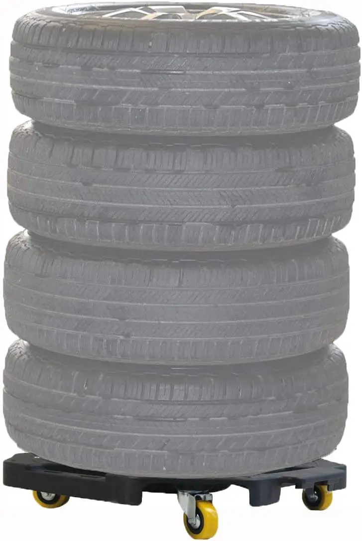 دوللي إطارات شديدة التحمل بسعة 300 رطل لسهولة صيانة ونقل المركبات