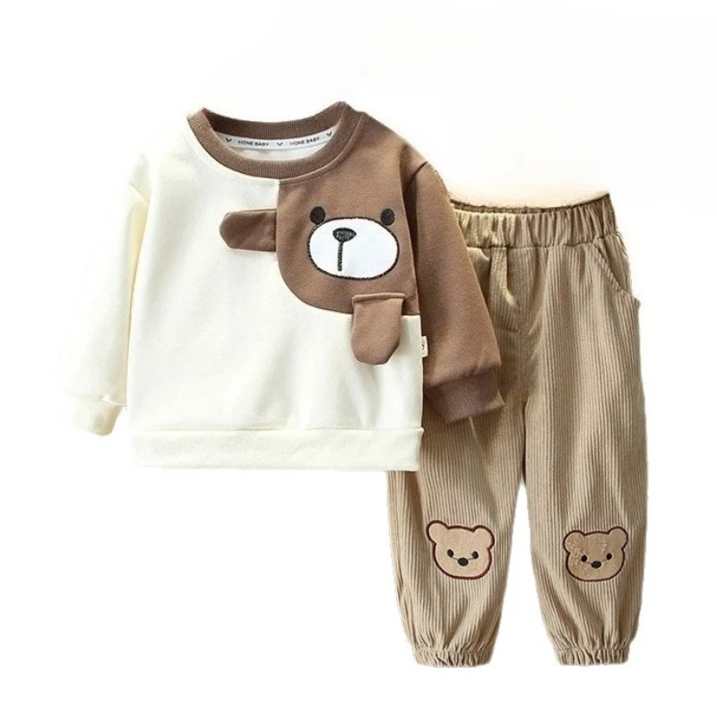 

New Spring Autumn Baby Clothes Children Boys Casual Long Sleeved T-Shirt Pants 2Pcs/Sets Kids Girls Clothing Toddler Tracksuits