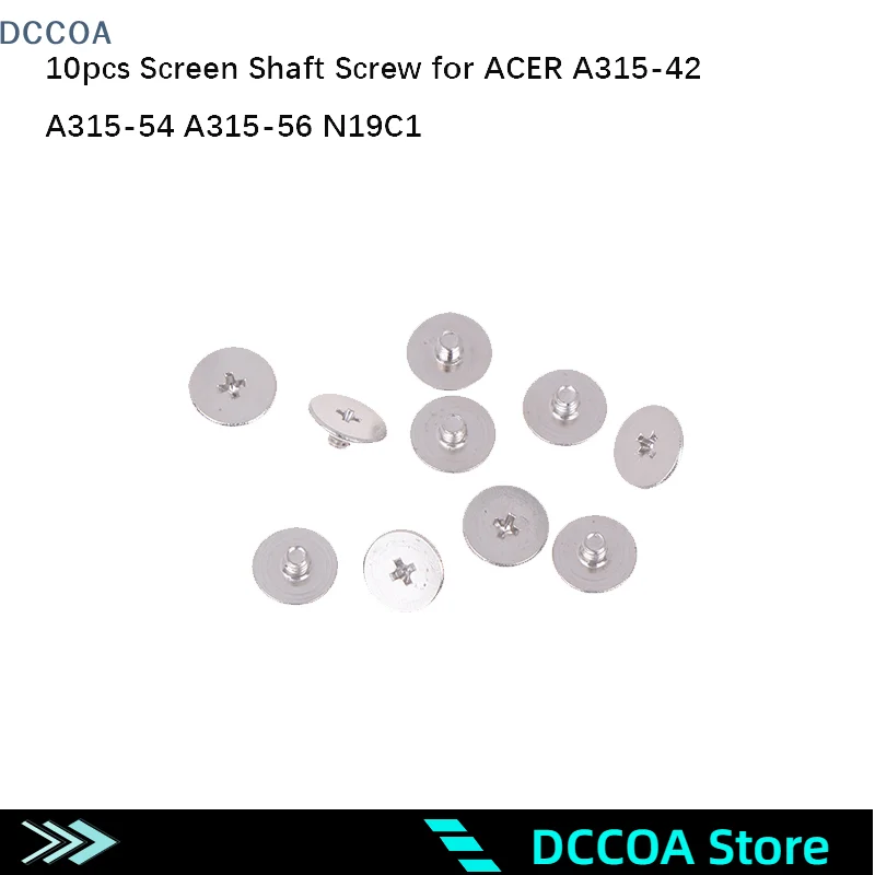 

10Pcs Big Flat Head Laptop LCD Axis Shaft Hinge Screws Carbon Nickel Plating For A315-42 A315-54 A315-56 N19C1