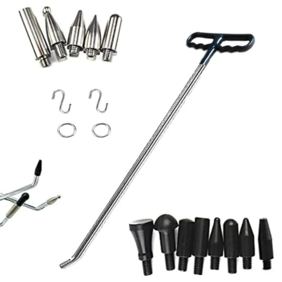 

Paintless Dent Repair Tools 1 Pieces of Dent Removal Rods with Awl Head Dent Hail Repair Tools Paintless Dent Removal Kit Car A