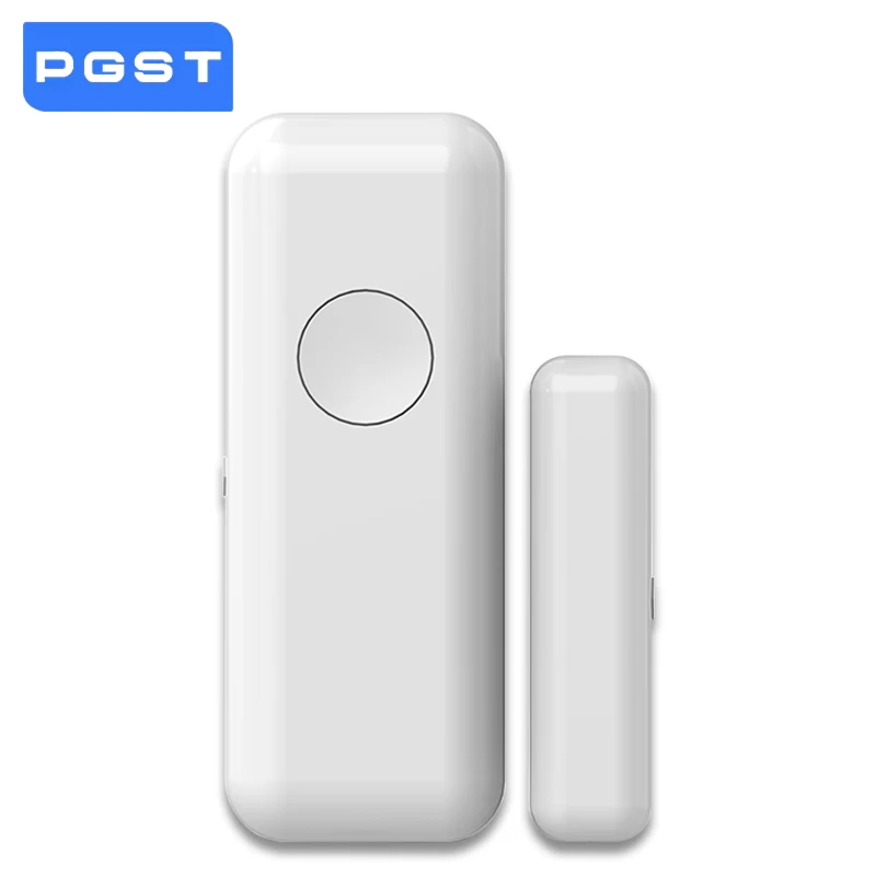 PGST 433MHz Tuya Magnetic Door Alarm Sensor Smart Home Life Window Door Sensor For House Alarm Security Protection System