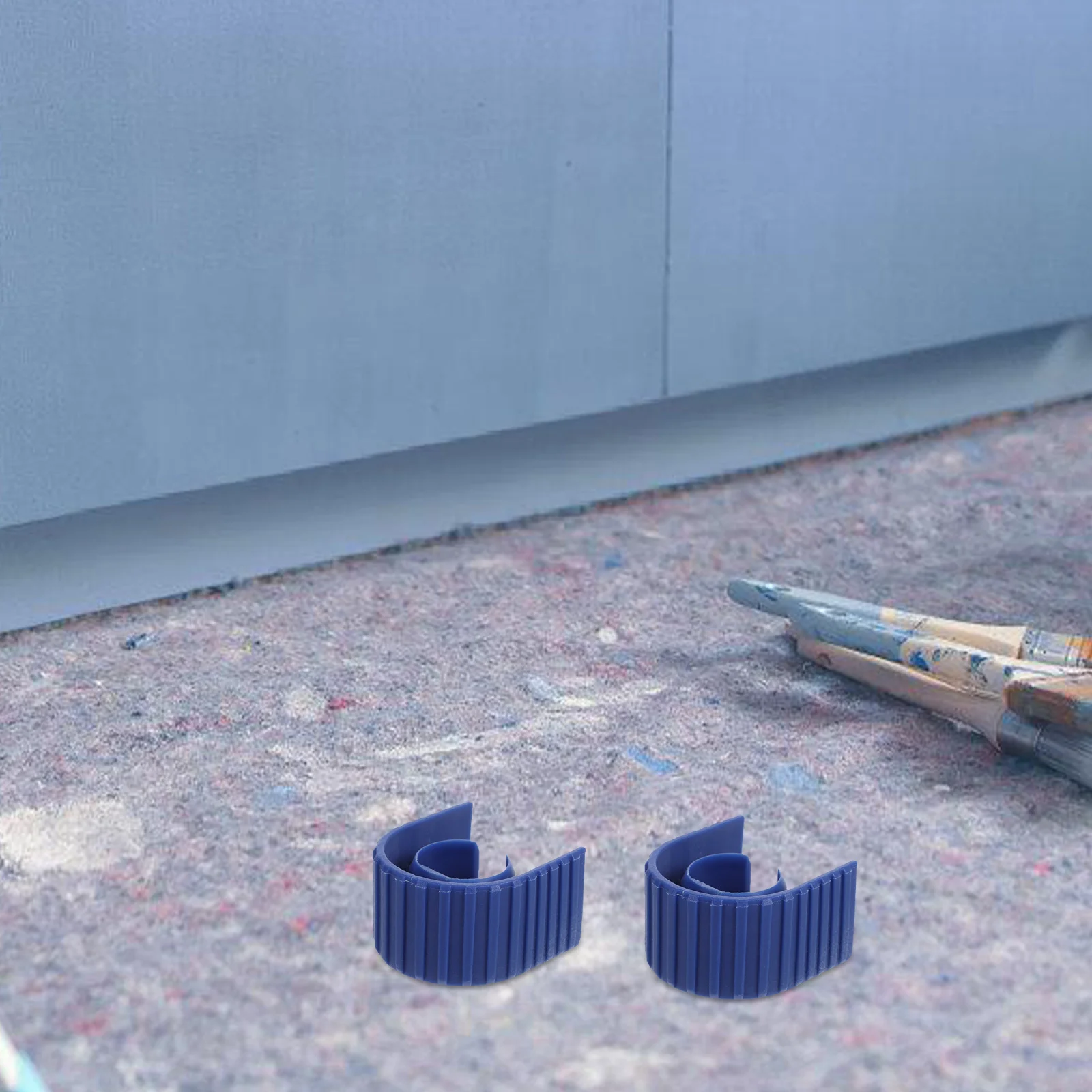 

2Pcs Ladder Caps Telescopic Topper Caps Safety Protection Thickened Plastic Simple Compact Design Ladder Stabilizer