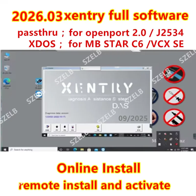 Xentry Passthru 2026.03 for openport J2534 for C6 /VCI full