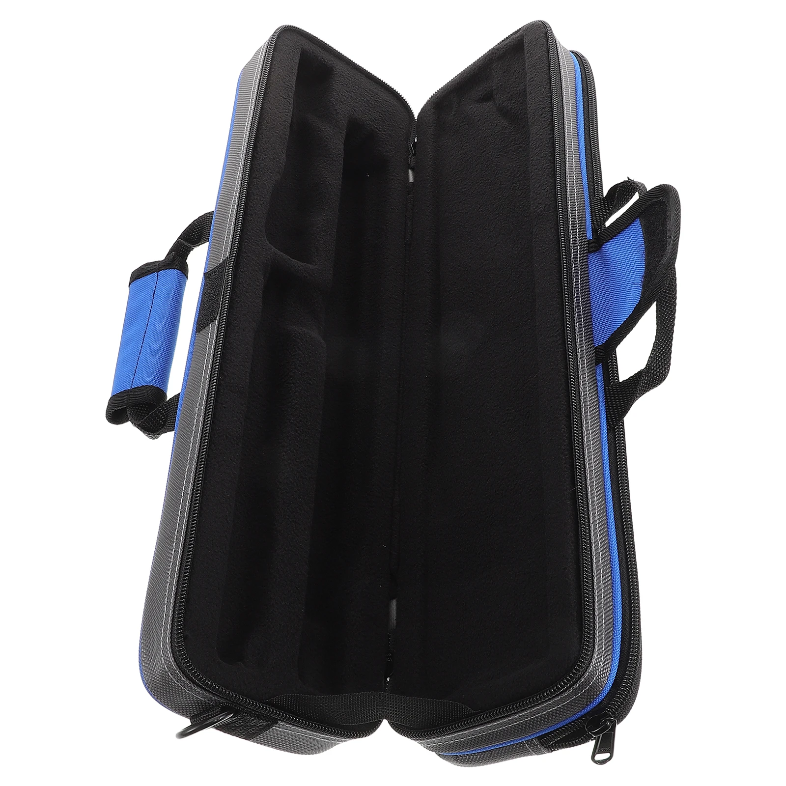 

Flute Case Blue 17 Hole Waterproof Shockproof Flute Carrying Bag Shoulder Strap for Students Musicians Music Instrument Storage