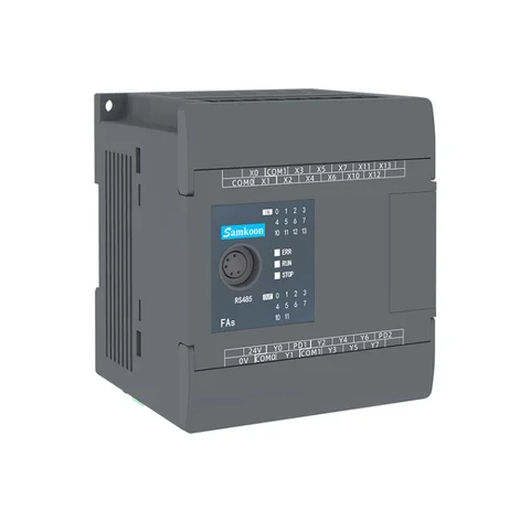 Samkoon PLC Controller 12 Input 8 Output Transistor Type AC 100~240V RS485 Pulse Output Programmable Logic Controller