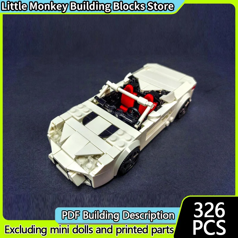 

Модель скоростного гоночного автомобиля MOC, строительные кирпичи LFA Spyder и Coupé 2IN1, модульная технология, детские праздничные подарки, сборный игрушечный костюм