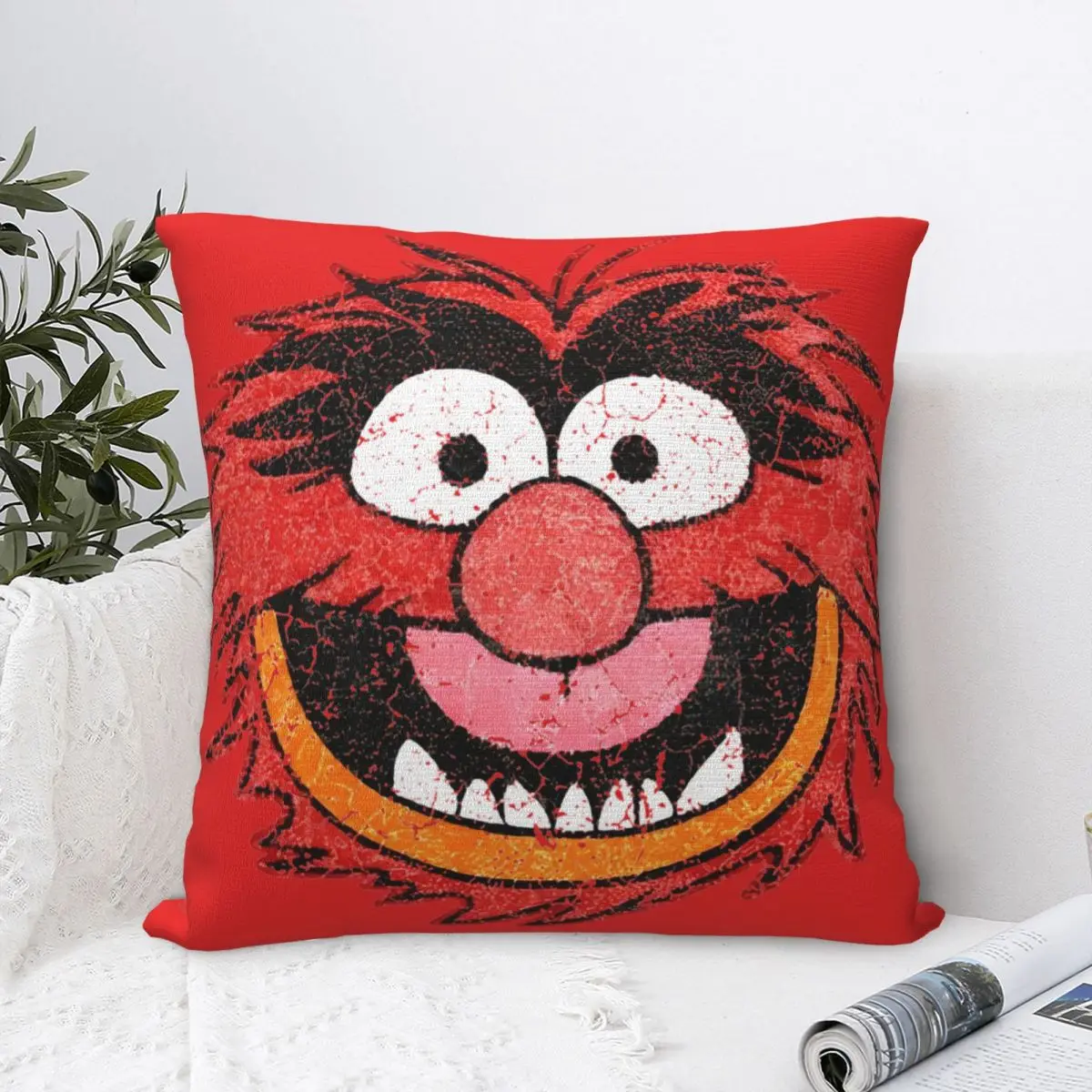 Muppets Brushed Square Pillow Case Polyester Throw Pillow Muppets Christmas Carol 45*45cm Cushion Covers