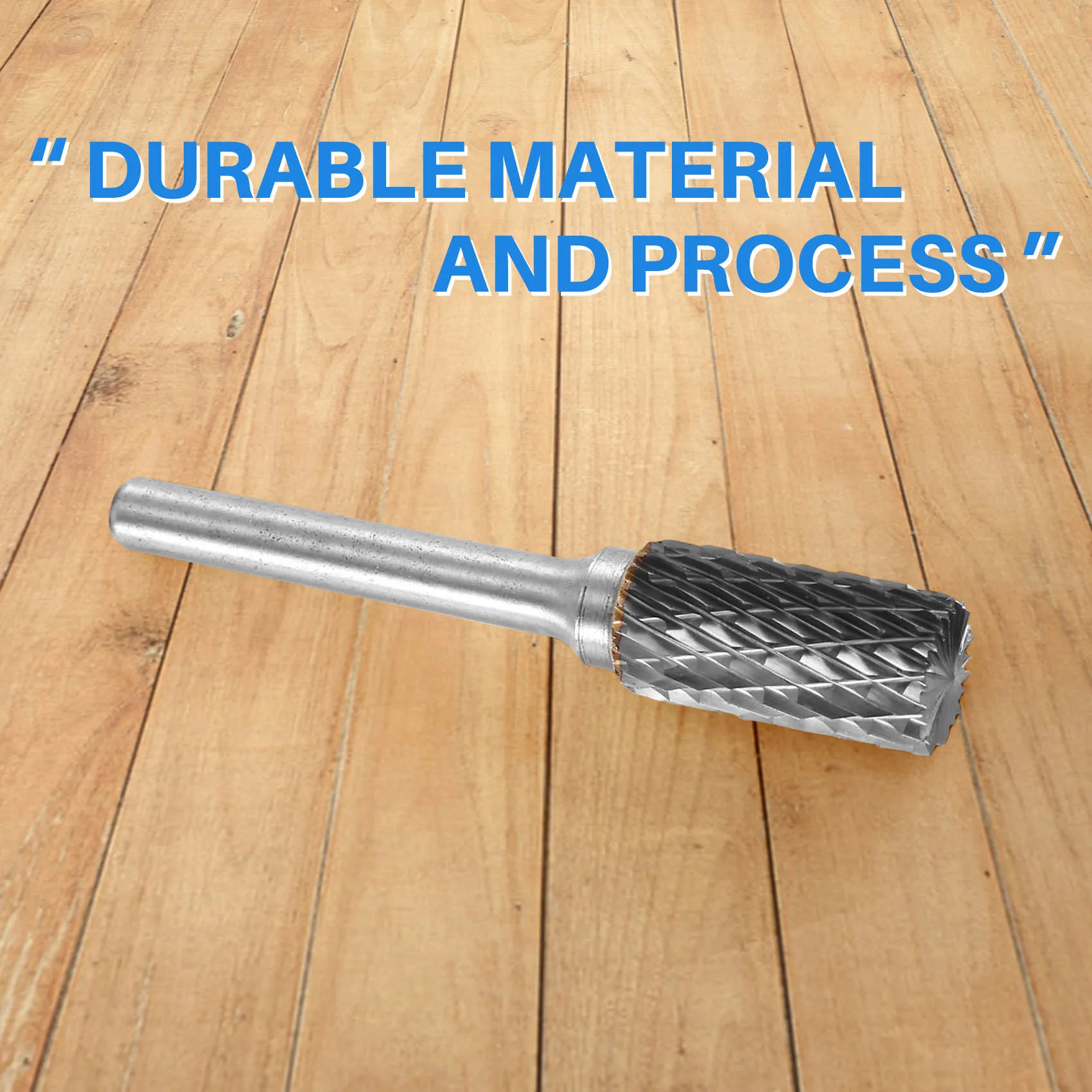 

(AIMA) Tungsten Carbide Burr Double Cut Rotary Tool Die Grinder Bits,1/4 Inch Shank,for Wood Carving,Metal Working,Grinding