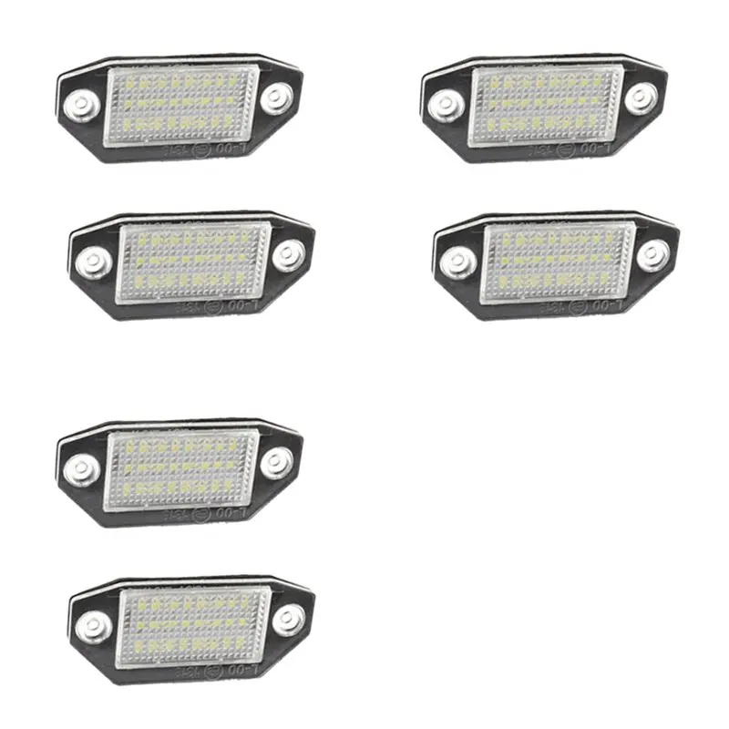 

6X 12V 24 светодиодная лампа освещения номерного знака для Ford Mondeo MK3 2000-2007