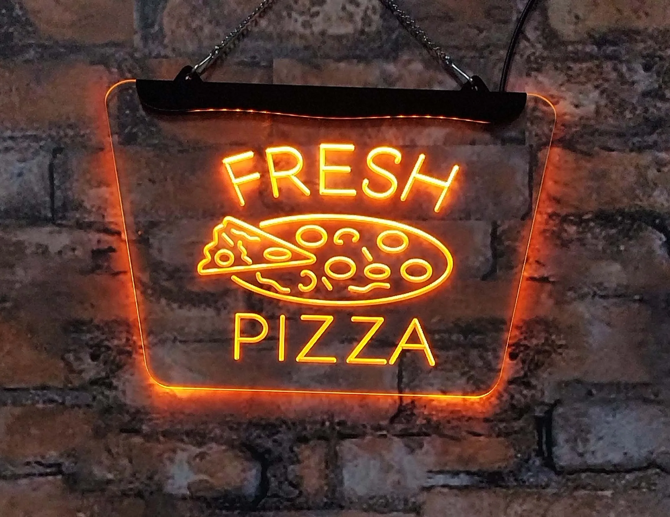 

Delicious fresh pizza, bread coffee shop LED neon signs -3D carved interior decoration wall art, suitable for KTV holiday gifts