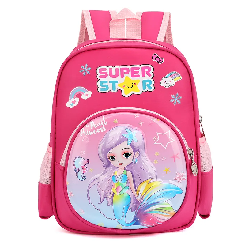 حقيبة يد فروزن للفتيات لمرحلة ما قبل المدرسة 3-4 سنوات حقيبة مدرسية كرتونية حقيبة مدرسية ديزني رياض الأطفال الأولاد إلسا أطفال جديدين