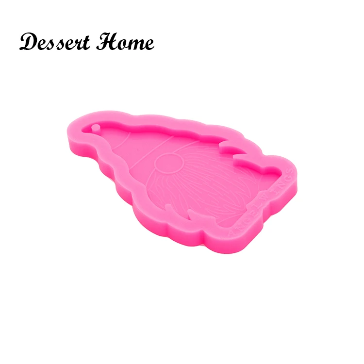 DY0573 Glossy Resin Gnome original Molds, Christmas Mold for Keychain , Silicone Molds DIY Epoxy Jewellery Making, Clay Molds