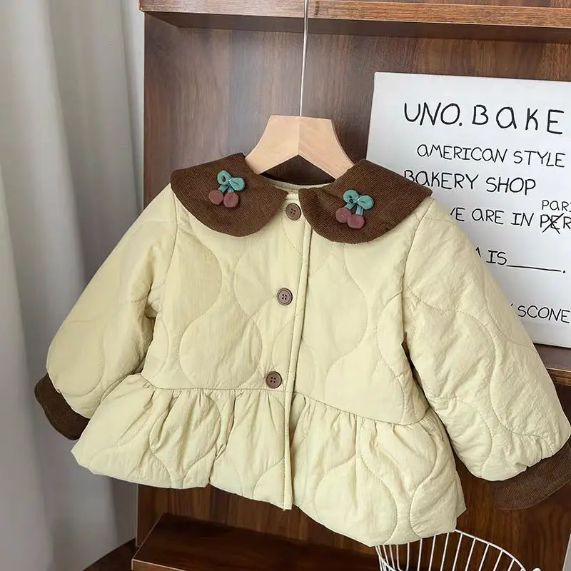 

Baby Thicken Parkas Girls Padded Coat Winter Warm Snowsuit Kids Fashion Casual Jackets 2025 Autumn New Childrens Clothes