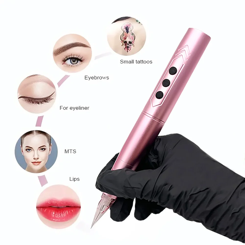 Biomaser TP006 Permanent Makeup Nano Machine Wireless Tattoo Pen Machine Rechargeable Tattoo Gun Maquina De Tatuar Microshading