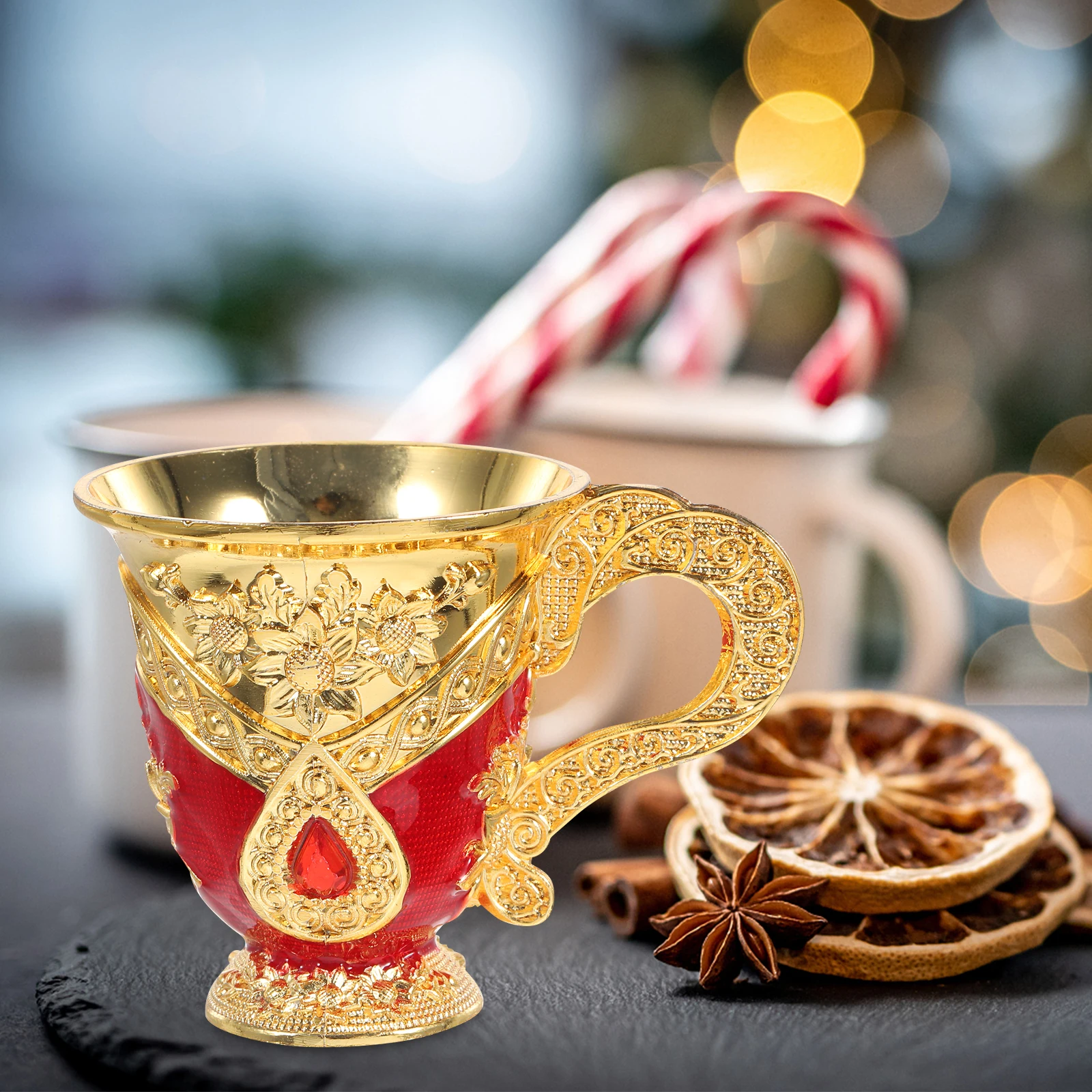 

European Retro Cups Metal Liquor Glasses Reusable Drink Whisky Home Multi Function Liquor Cup Accessory Small Tea CupVintage