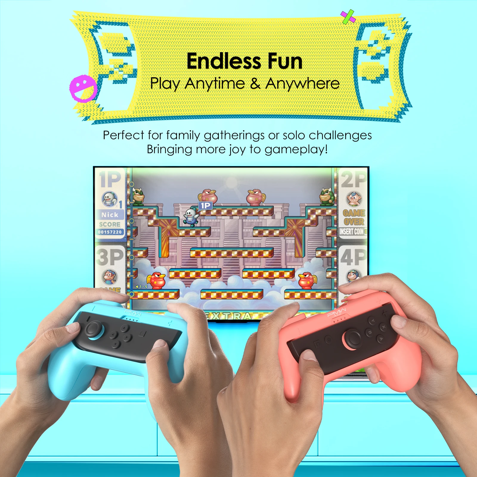 IINE NS/NS2 Universal Joypad Grips/ Compatible with Switch/Switch 2 Dual-Purpose Design /Ergonomic Grip Design - Image 6