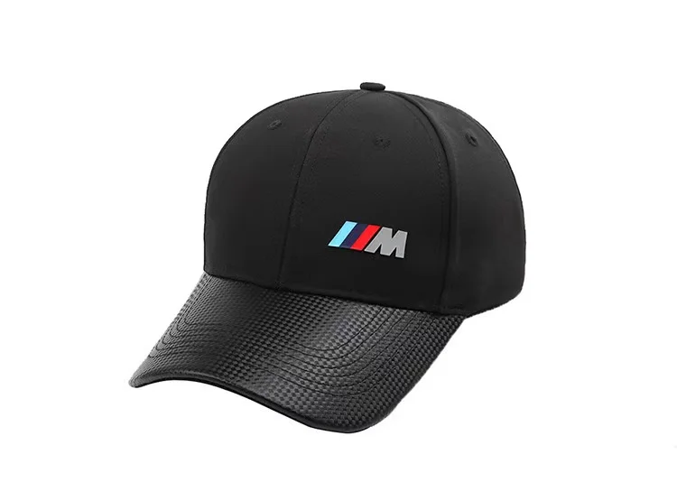 

Korean Version of Men's Outdoor Quick Dry Leather Brim M F1 Racing Hat Letter M Car Logo Baseball Hat 4s Store Memorial Hat