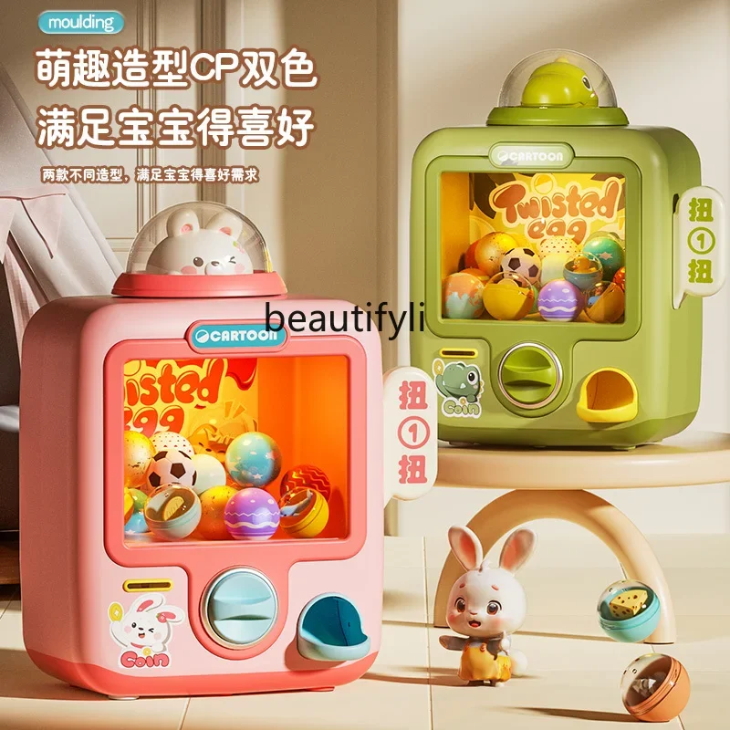 Egg Twister Children's Toys Small Home Mini Games Coin Scratch Doll Machine Birthday Gift