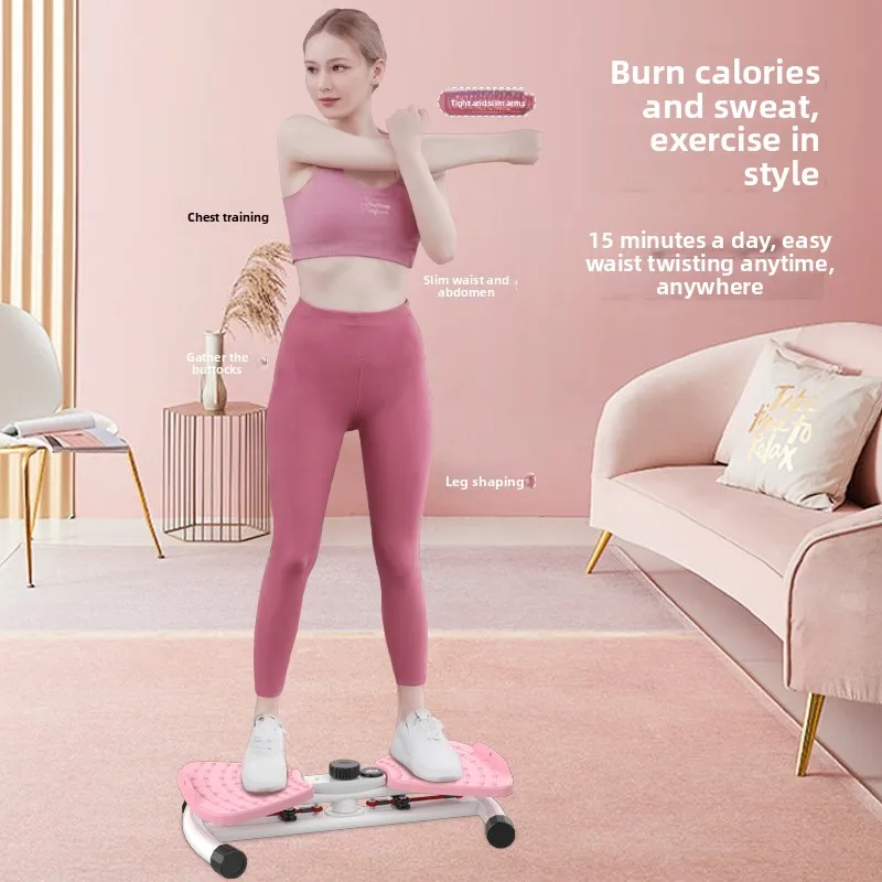 Smart Digital Display Plastic Waist Twister Silent Home Abdominal Exercise Plate Auto Counting Resistance Ropes Fat Burning