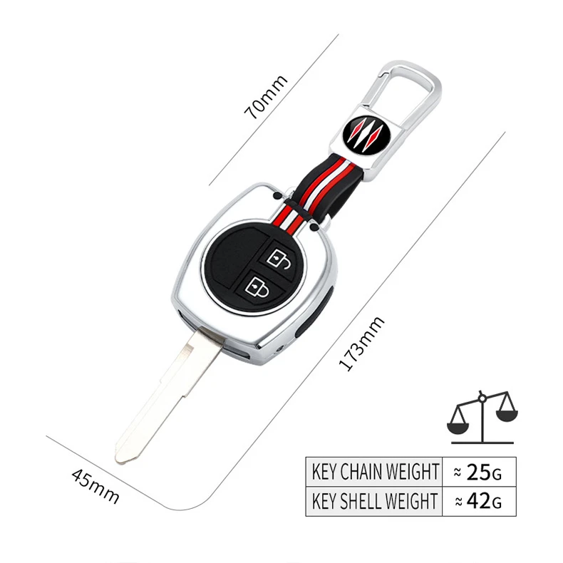 Metal Car Key Cover Fob Case Shell for Suzuki Swift Ignis Vitara Liana Ciaz Baleno SX4 Grand Ciaz Spresso Celerio Jimny Jeemny