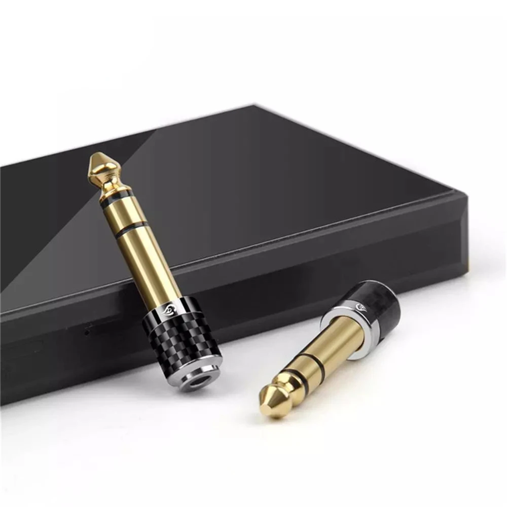 

6.35mm To 3.5mm Audio Converters 1/4" 1/8" Male Female Connectors Jack Headphone Adapter Connector Stereo Plug