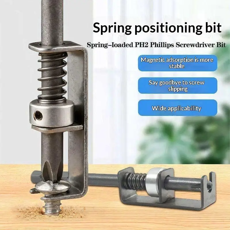 New 1/3Pcs Screw Retaining Tool Spring-Loaded Screw Holder Bit With Wear Resist Anti-Drop Feature For Electricians And Mechanics