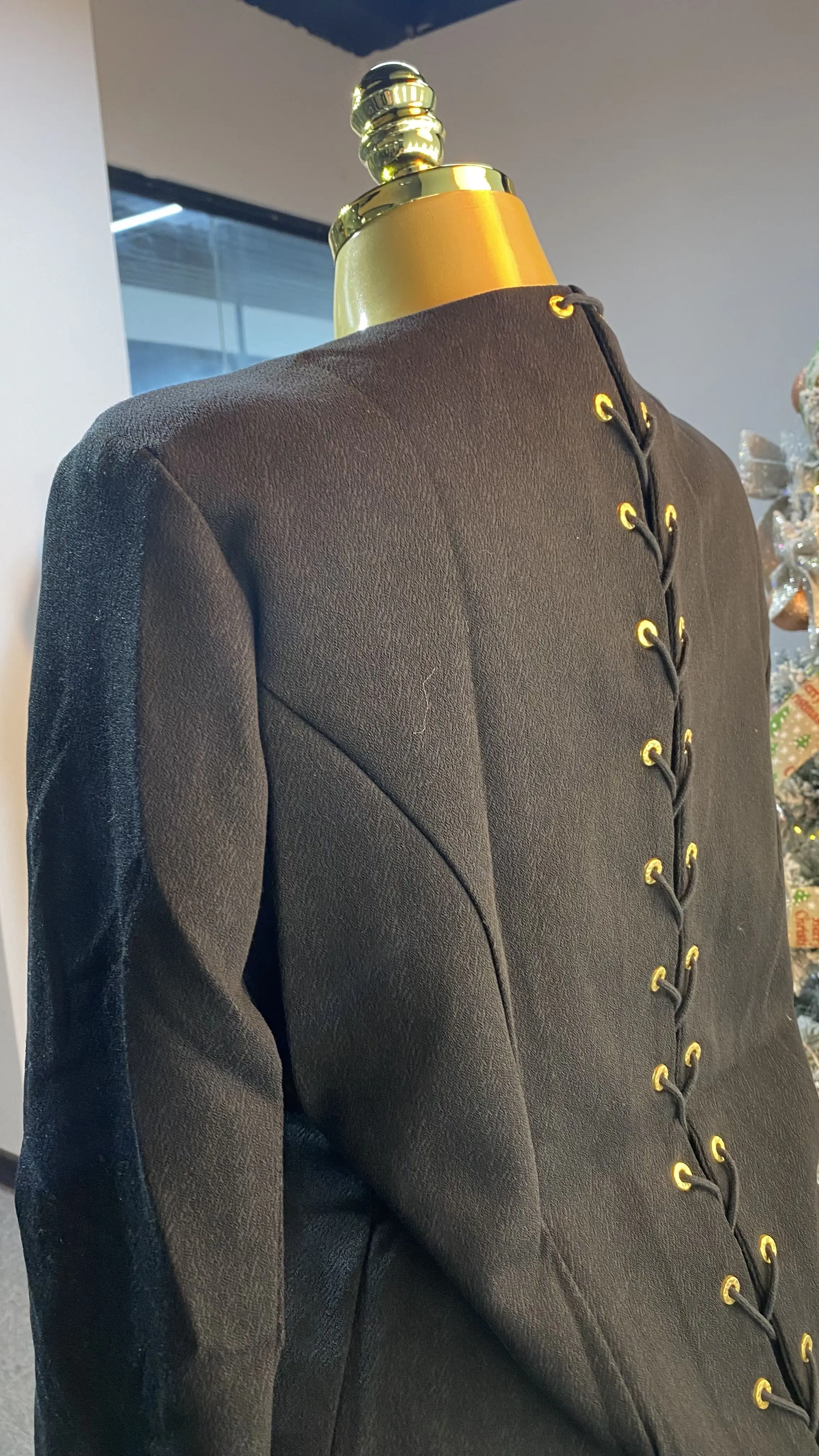 2025 Spring New Arrival: Stylish French-style Lapel, Elegant High-waisted Long Women's Dress-GZXX237