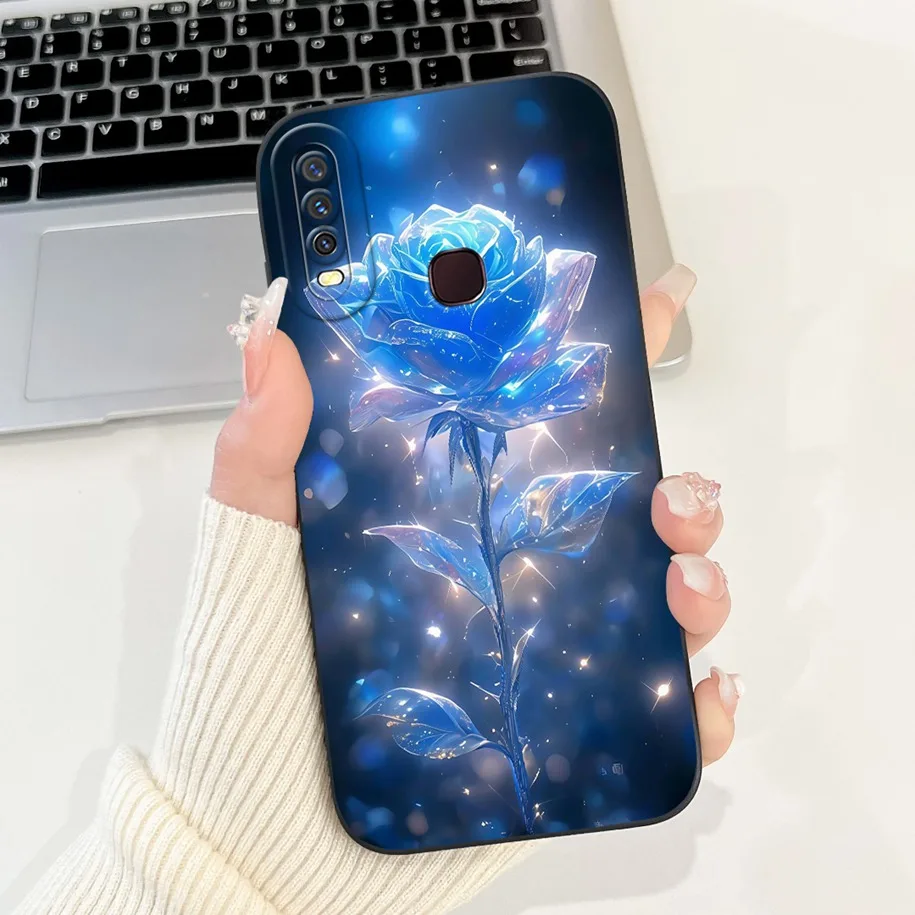 ل Vivo Y11 2019 1906 حافظة شعبية زهرة فراشة لينة الحلوى سيليكون عدسة الغطاء الواقي ل Vivo Y12 Y12i Y15 Y17 الإسكان #6