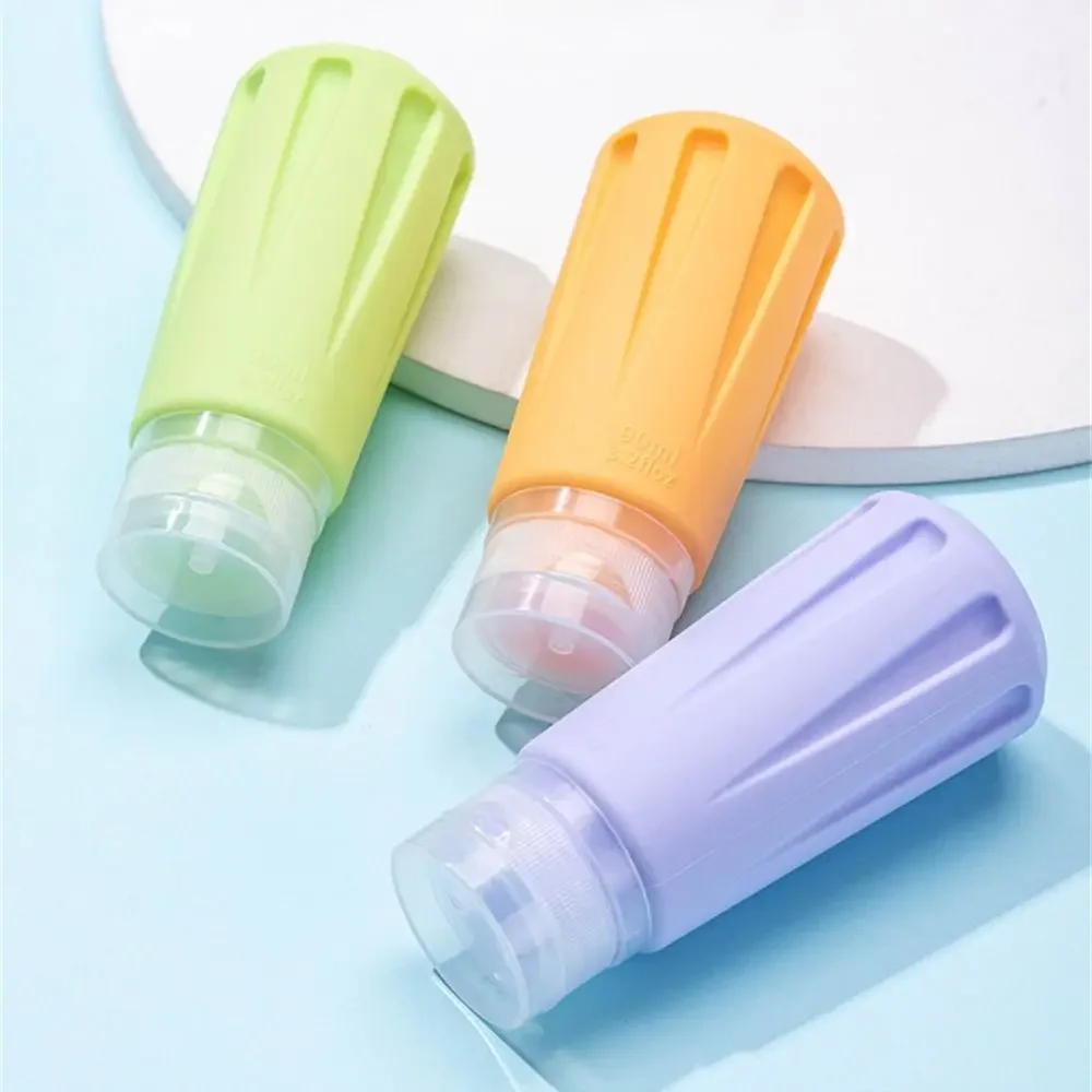 60ml 90ml Small Split Bottle Lightweight Durable Tube Bottles Wear-resistant Soft Silicone Outdoor Travel Accessories